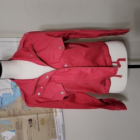 NWOT "LIVERPOOL" CORAL JACKET SZ S - Picture 2 of 6